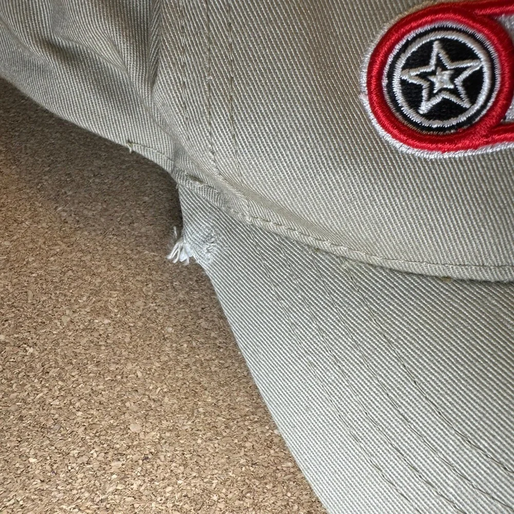 Harley Davidson Hat Mens OSFM Tan Biker Embroidered Logo Adjustable Baseball Cap